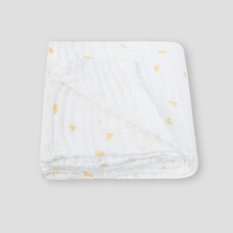  Khăn đa năng muslin 6 lớp họa tiết quả lê vàng 