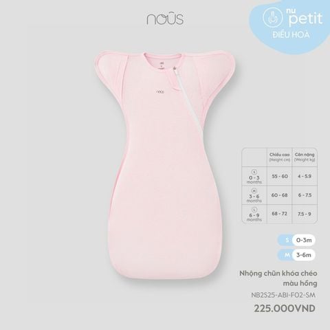  Nhộng chũn khóa chéo MÀU hồng 