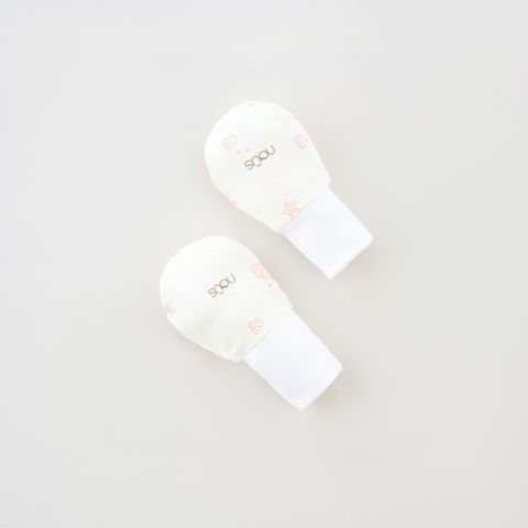  Set bao tay màu trắng in họa tiết vỏ sò và hồng 