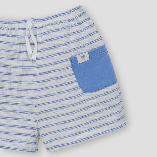  Bộ cộc tay kẻ xanh 