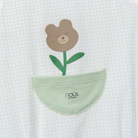  Set 2 bodysuit cộc tay xanh 