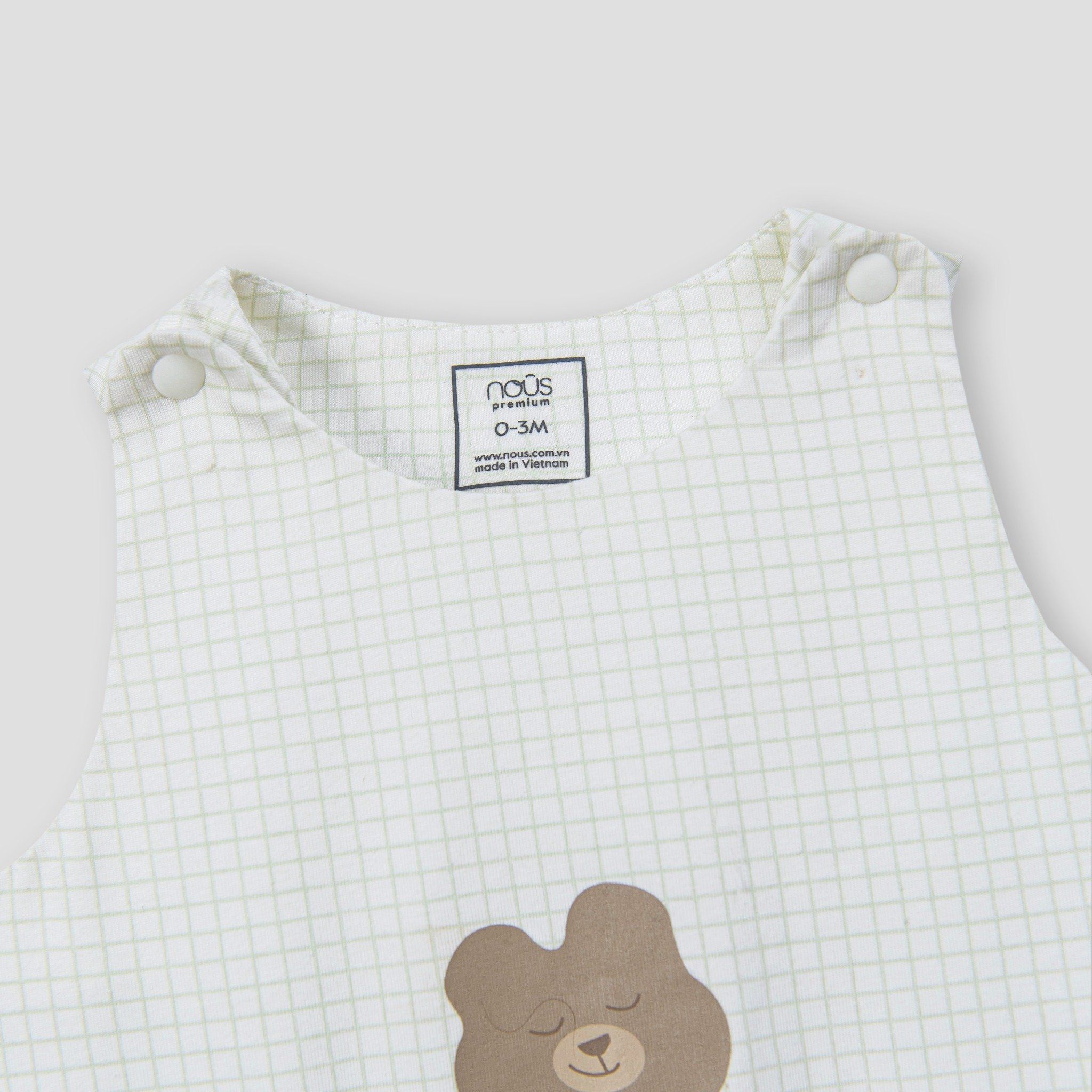  Set 2 bodysuit cộc tay xanh 