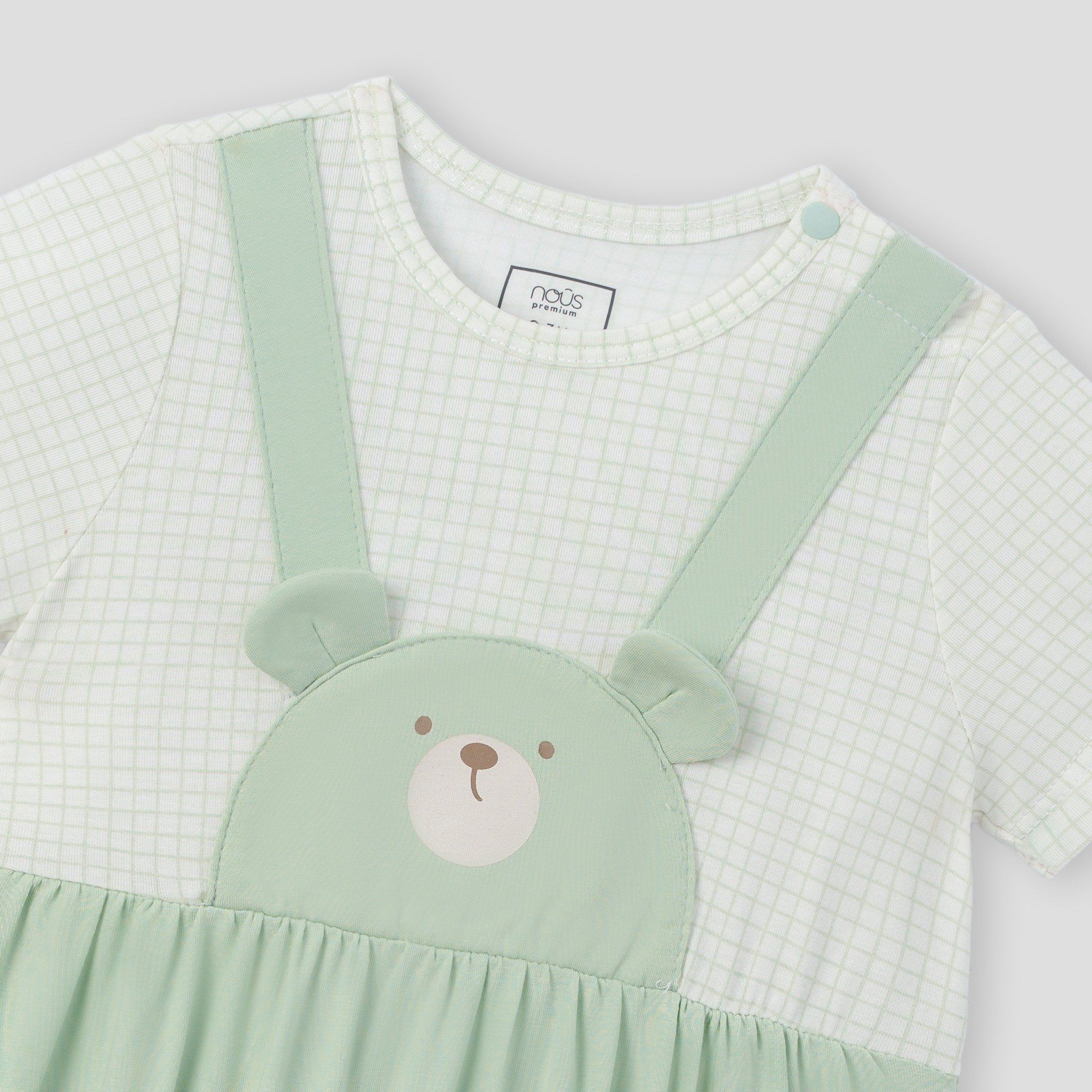  Set 2 bodysuit cộc tay xanh 