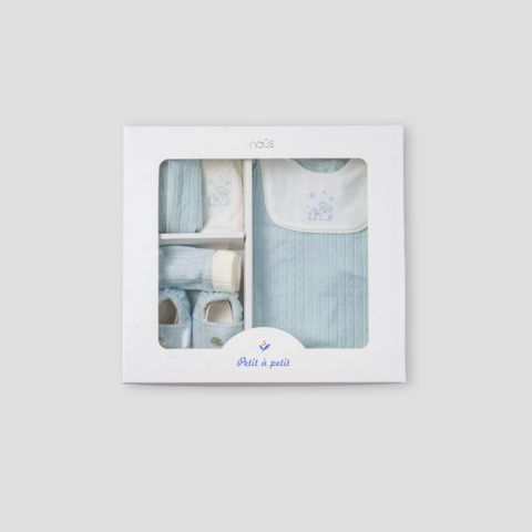  Set quà tặng 5 món màu xanh nhạt 0M 
