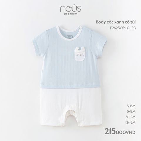  Body cộc xanh có túi 