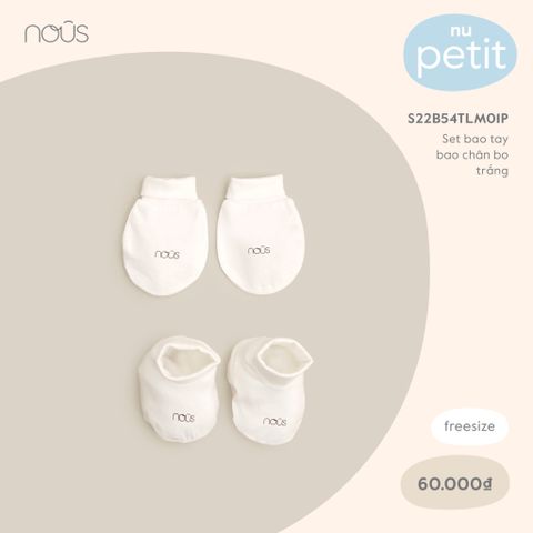  Set bao tay bao chân bo trắng FS 