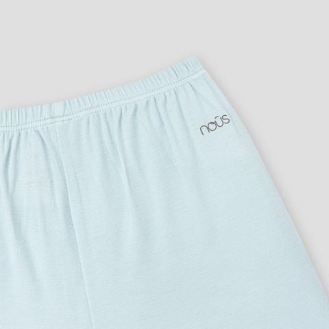  Bộ cộc cài thẳng áo trắng phối quần xanh 