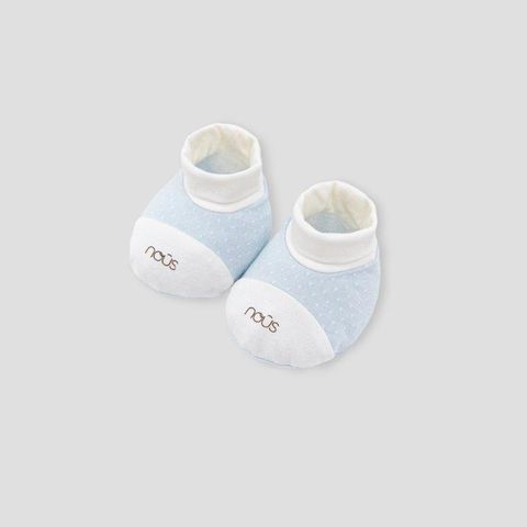  Set BTBC màu xanh chấm bi phối trắng 
