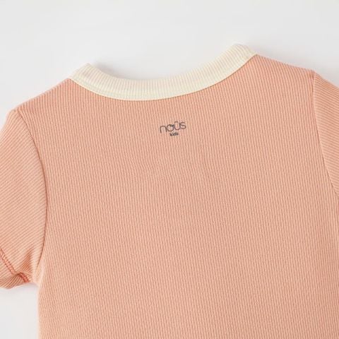  Bộ cộc beige red thêu ngực trái 