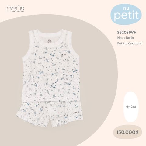  Nous Ba lỗ Petit trắng xanh 