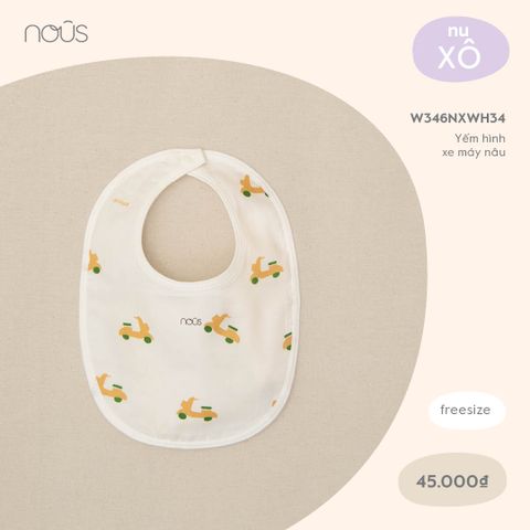  Yếm hình xe máy nâu 