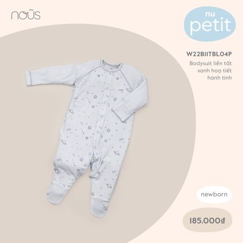  Bodysuit liền tất xanh hoạ tiết hành tinh 