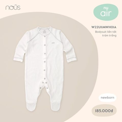  Bodysuit liền tất trám trắng NB 