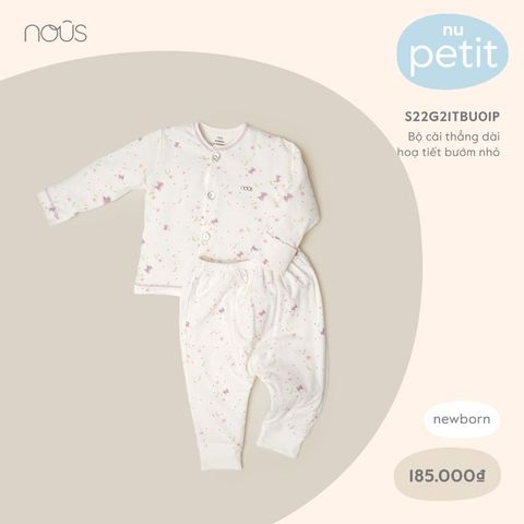  Bộ cài thẳng dài hoạ tiết bướm nhỏ NB 