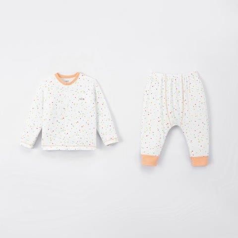  Set CTNB và mũ trắng chấm bi nhiều màu 