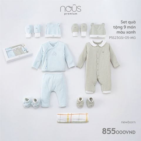  Set quà tặng 9 món màu xanh 
