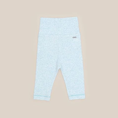  Quần legging cạp lật màu xanh 