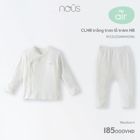  CLNB trắng trơn lỗ trám NB 
