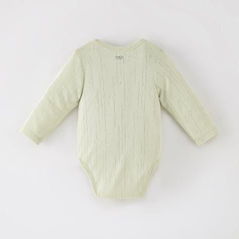  Set 2 Bodysuit trắng và xanh lá 