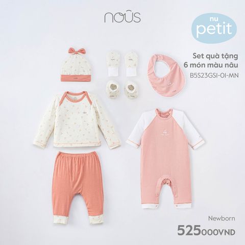  Set quà tặng 6 món màu nâu NB 