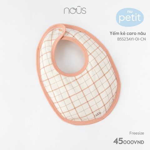  Yếm kẻ caro nâu 