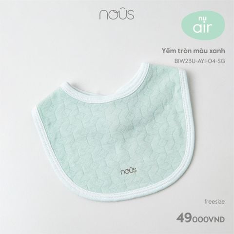  Yếm tròn màu xanh 