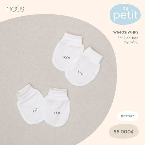  Set 2 đôi bao tay trắng 