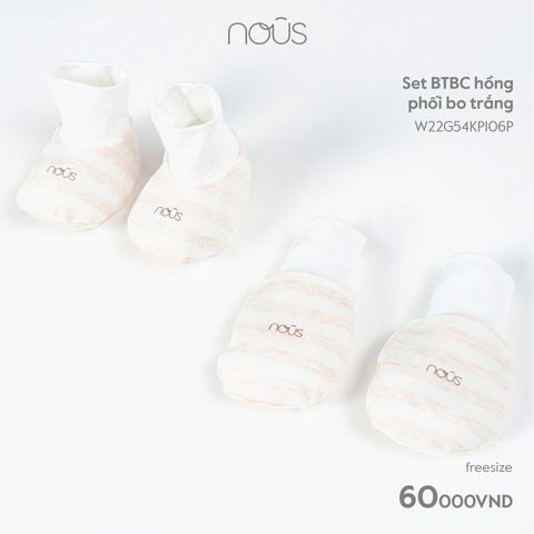  Set BTBC hồng phối bo trắng 