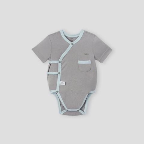  Bodysuit cộc tay GẮN MÁC trang trí 