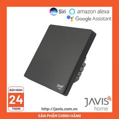 Công tắc Zigbee JAVIS 1 nút bấm cơ vuông màu xám
