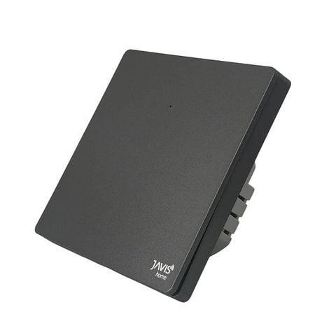 Công tắc Zigbee JAVIS 1 nút bấm cơ vuông màu xám