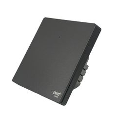 Công tắc Zigbee JAVIS 1 nút bấm cơ vuông màu xám