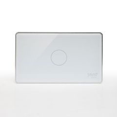 Công tắc bình nóng lạnh Zigbee JAVIS chữ nhật trắng viền bạc