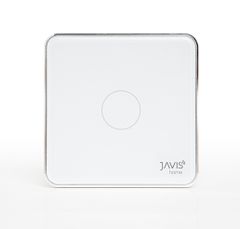 Công tắc bình nóng lạnh Zigbee JAVIS vuông trắng viền bạc