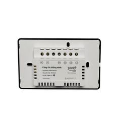 Công tắc Zigbee JAVIS 2 nút chữ nhật xám hạt dẻ mặt gương cao cấp