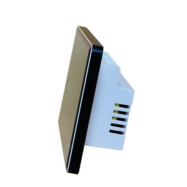 Công tắc Zigbee JAVIS 4 nút chữ nhật xám hạt dẻ mặt gương cao cấp