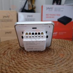 Công tắc Wifi JAVIS 1 nút vuông trắng viền bạc
