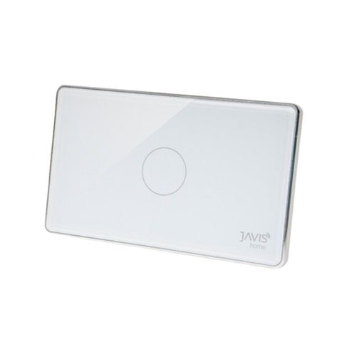 Công tắc bình nóng lạnh Zigbee JAVIS chữ nhật trắng viền bạc