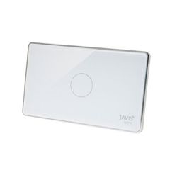 Công tắc bình nóng lạnh Zigbee JAVIS chữ nhật trắng viền bạc