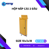  Hộp Carton Nắp Cài 2 Đầu - 10x3x18 