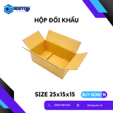  Hộp Carton Đối Khẩu - Hộp Carton Đóng Hàng - 25x15x15 