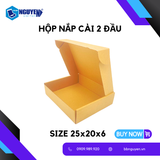  Hộp Carton Nắp Gài - 25x20x6 