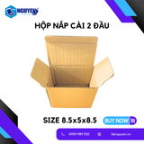  Hộp Carton Nắp Cài 2 Đầu - 8.5x5x8.5 