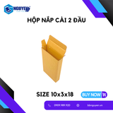  Hộp Carton Nắp Cài 2 Đầu - 10x3x18 