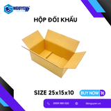  Hộp Carton Đối Khẩu - Hộp Carton Đóng Hàng - 25x15x10 