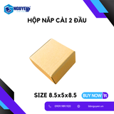  Hộp Carton Nắp Cài 2 Đầu - 8.5x5x8.5 