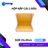  Hộp Carton Nắp Gài - 25x20x6 