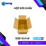  Hộp Carton Đối Khẩu - Hộp Carton Đóng Hàng - 12x7x8 
