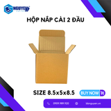  Hộp Carton Nắp Gài - 8.5x5x8.5 