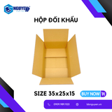  Hộp Carton Đối Khẩu - Hộp Carton Đóng Hàng - 35x25x15 